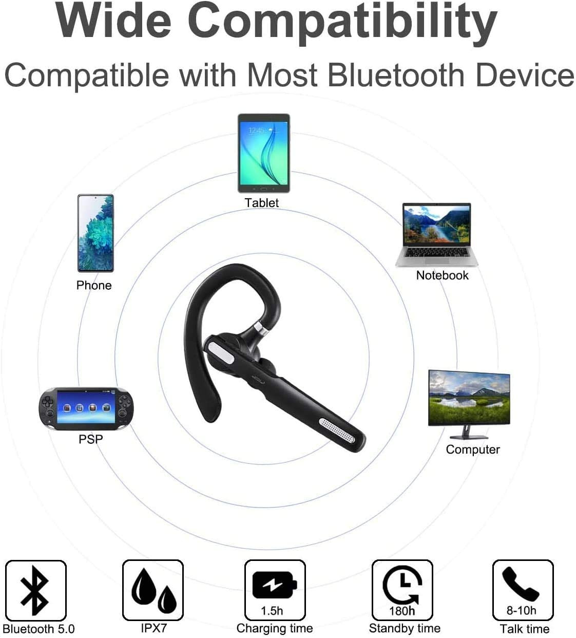 G3 Black Bluetooth Headset